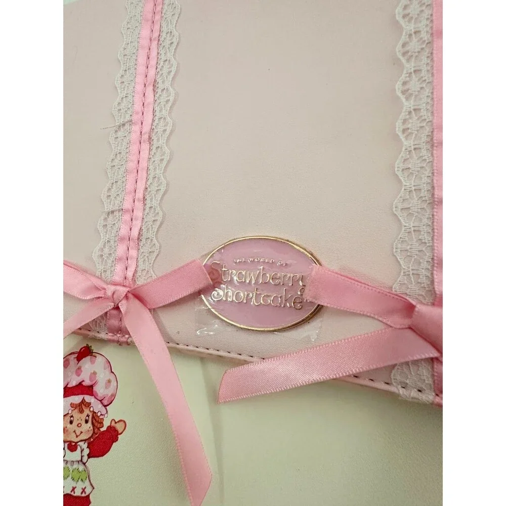 Strawberry Shortcake Strawberries & Bows Slouch Mini Backpack Pink White Square